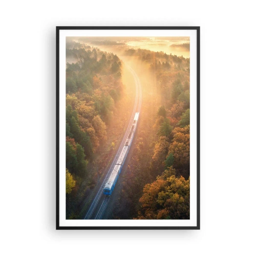 Poszter fehér keretben - Őszi utazás - 70x100 cm