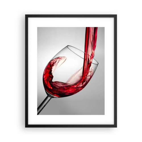 Poszter fehér keretben - Szín - mozgás - hang - 40x50 cm