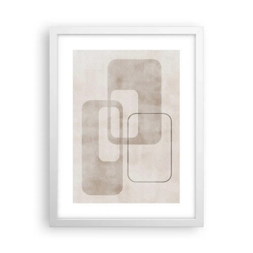 Poszter fekete keretben - Geometrikus fúga - 30x40 cm