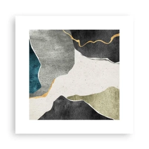 Poszter - Mozaik kompozíció aranyszállal - 30x30 cm