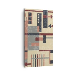 Vászonkép - A függőleges és vízszintes felületek kombinációja - 65x120 cm