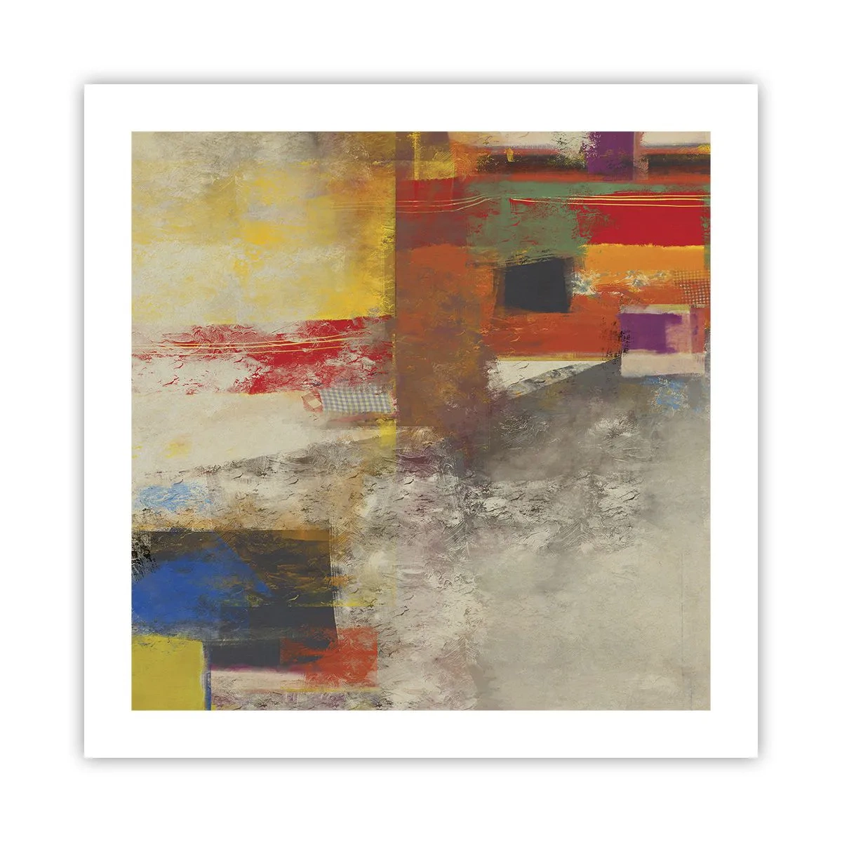 Poszter - Színgeometria - 50x50 cm