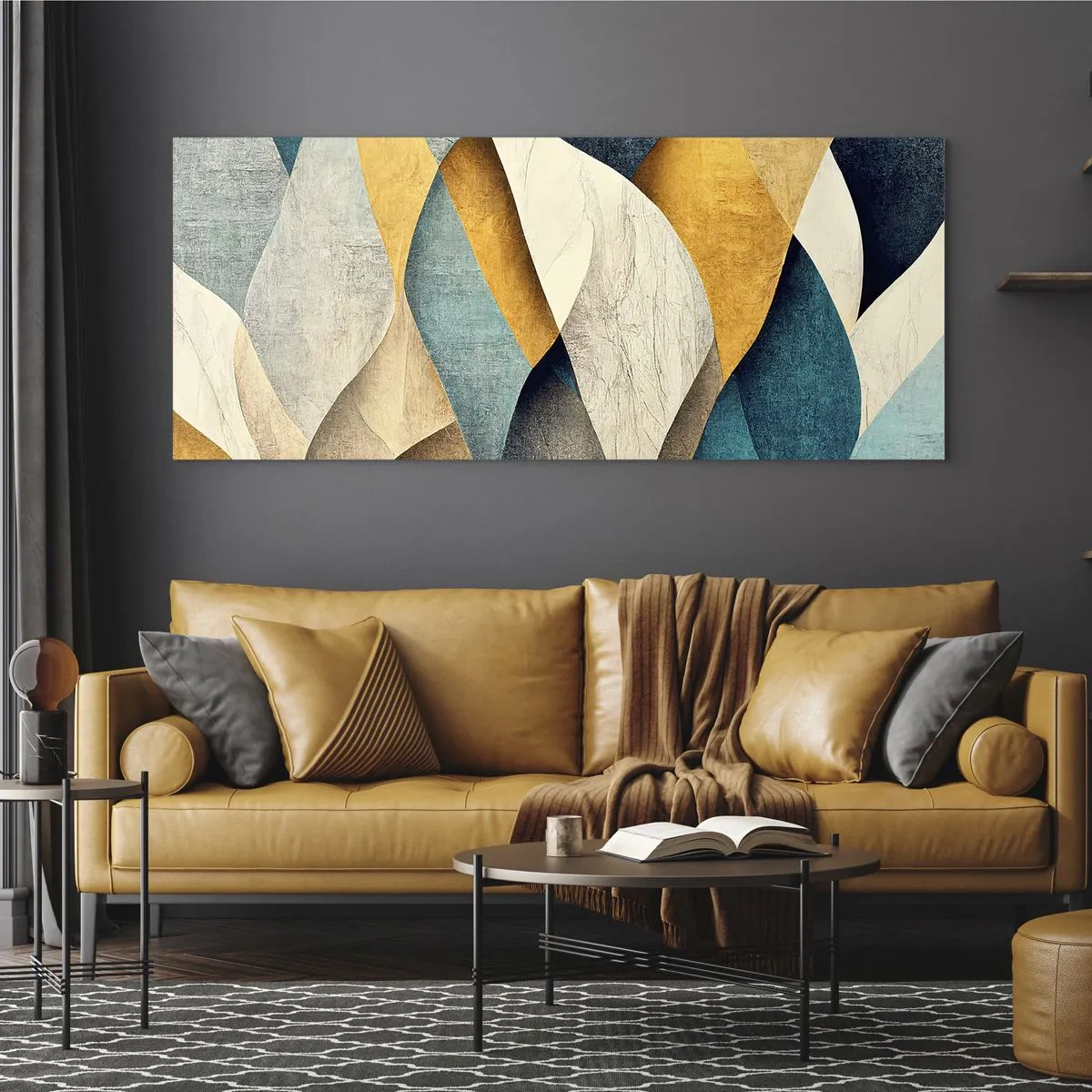 Üveg kép - Ritmus és hullámzás - 160x50 cm