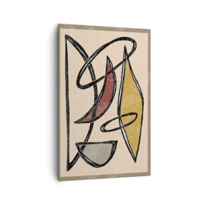 Vászonkép - Kompozíció - ívek és oválisok - 80x120 cm