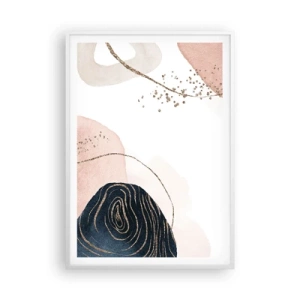 Poszter fekete keretben - Minden folyik - 70x100 cm