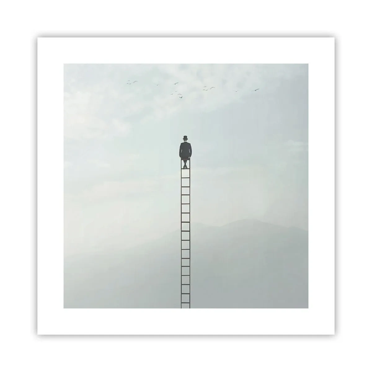 Poszter - Emelkedj feljebb - 40x40 cm