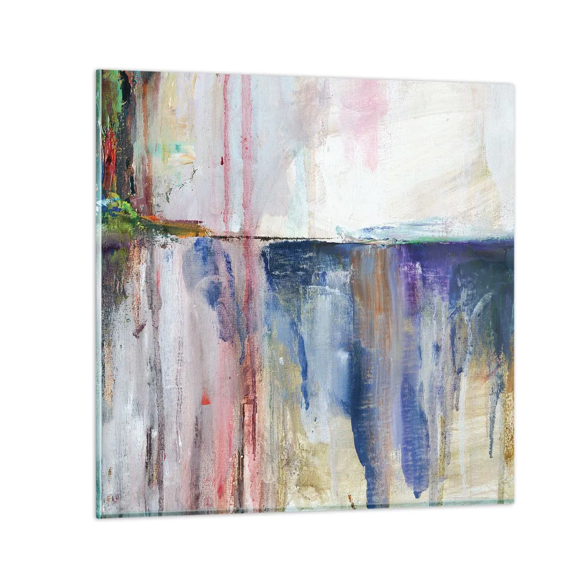 Üveg kép - Színes benyomások és társítások - 60x60 cm