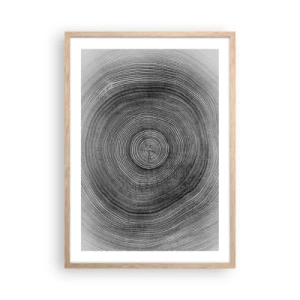 Poszter világos tölgy keretben - Az idők jele - 50x70 cm