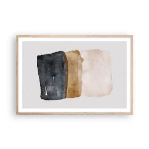Poszter világos tölgy keretben - A föld színeinek kompozíciója - 91x61 cm
