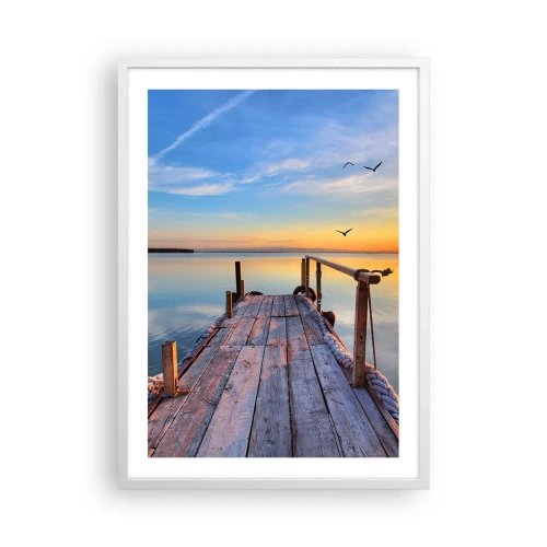 Poszter fekete keretben - Menj egyenesen a nap felé - 50x70 cm