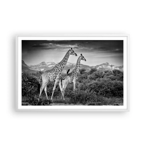 Poszter fekete keretben - Magas rangok Afrikában - 91x61 cm