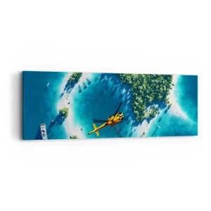 Vászonkép - Vegyél magadnak egy szigetet - 90x30 cm