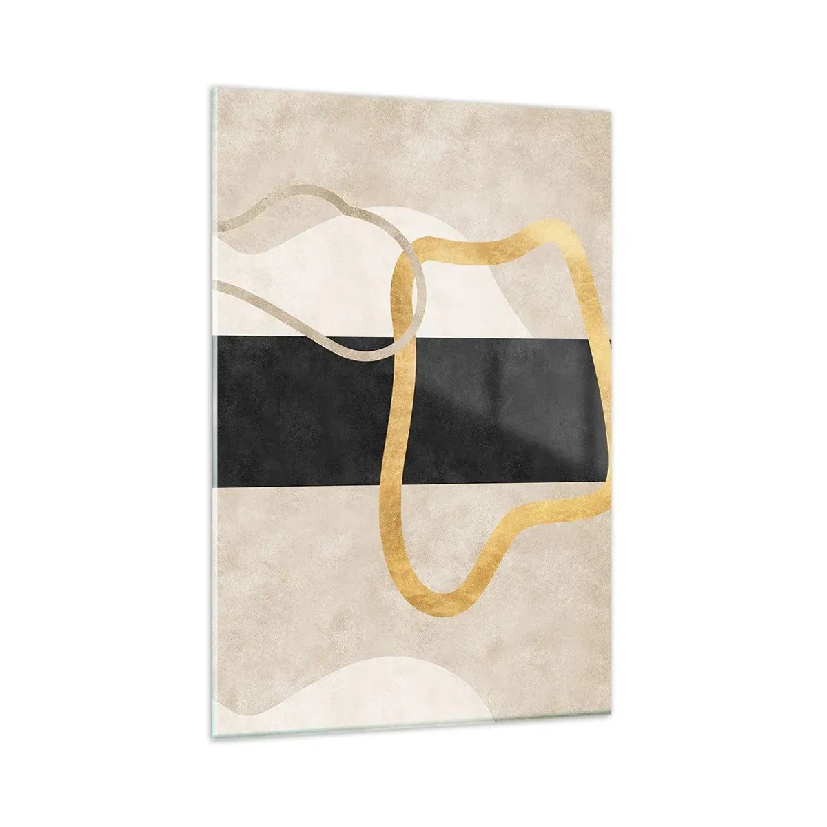 Üveg kép - Hurkolt formák - 80x120 cm