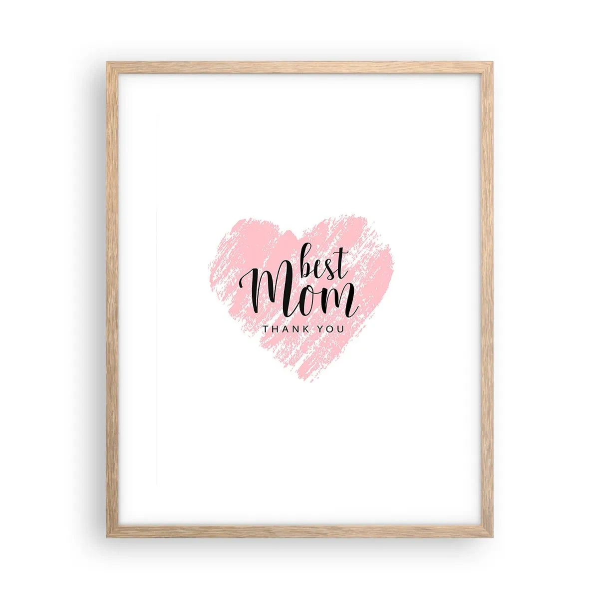 Poszter világos tölgy keretben - Mindig a megfelelő pillanat - 40x50 cm