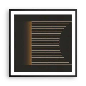 Poszter fehér keretben - Fedezze fel a sötétséget - 60x60 cm