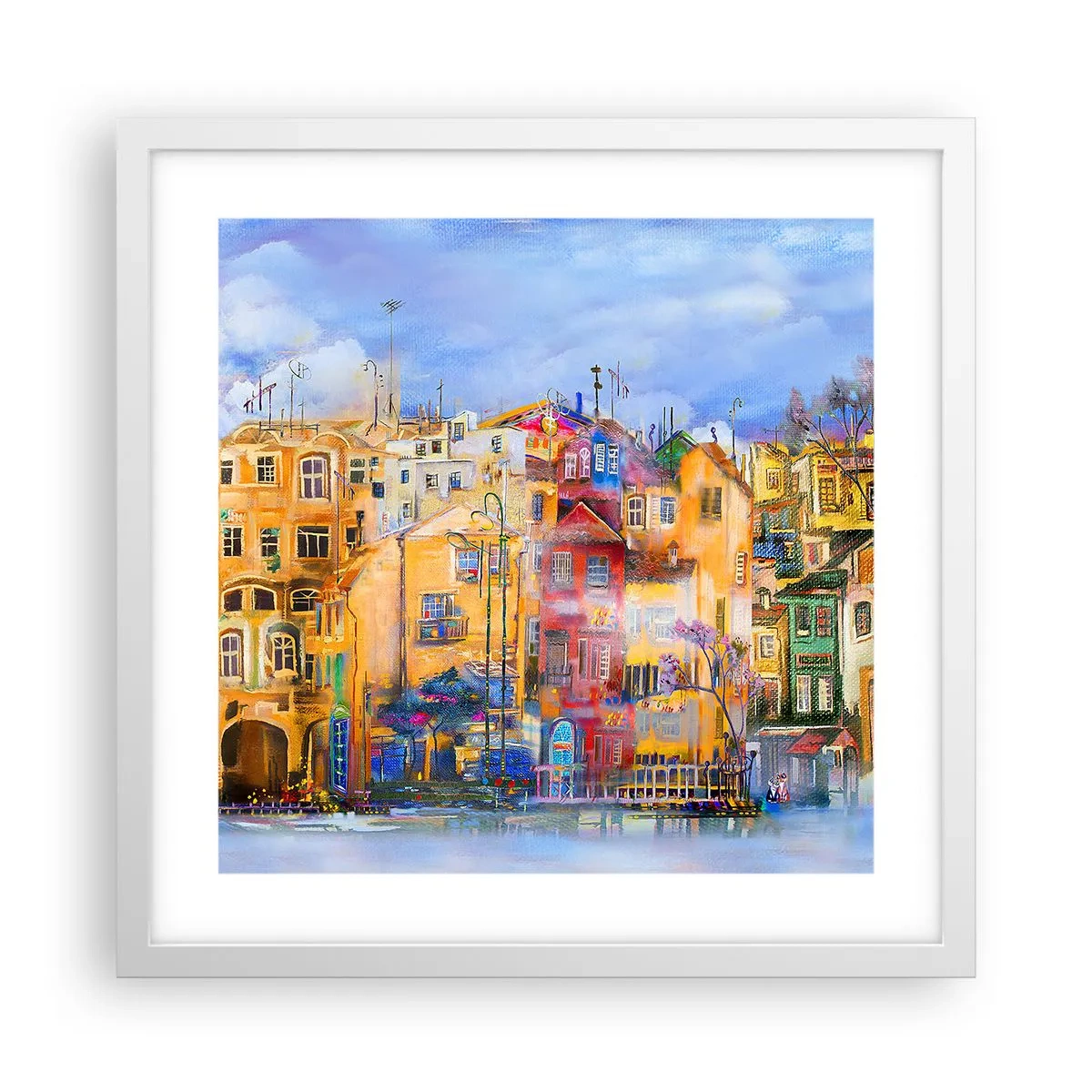 Poszter fekete keretben - Együtt vagyunk - 40x40 cm