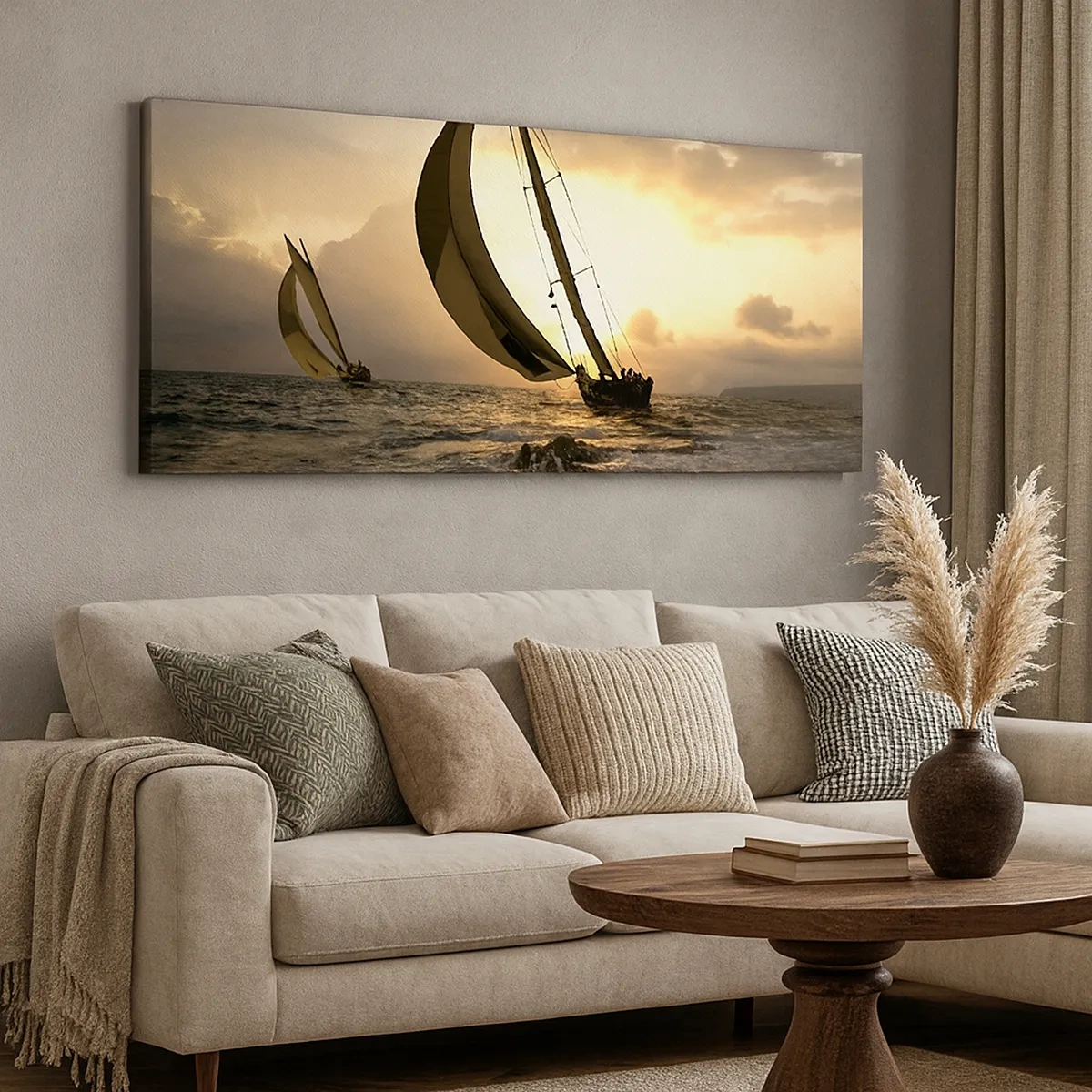 Vászonkép - Széllel és széllel szemben - 30x30 cm