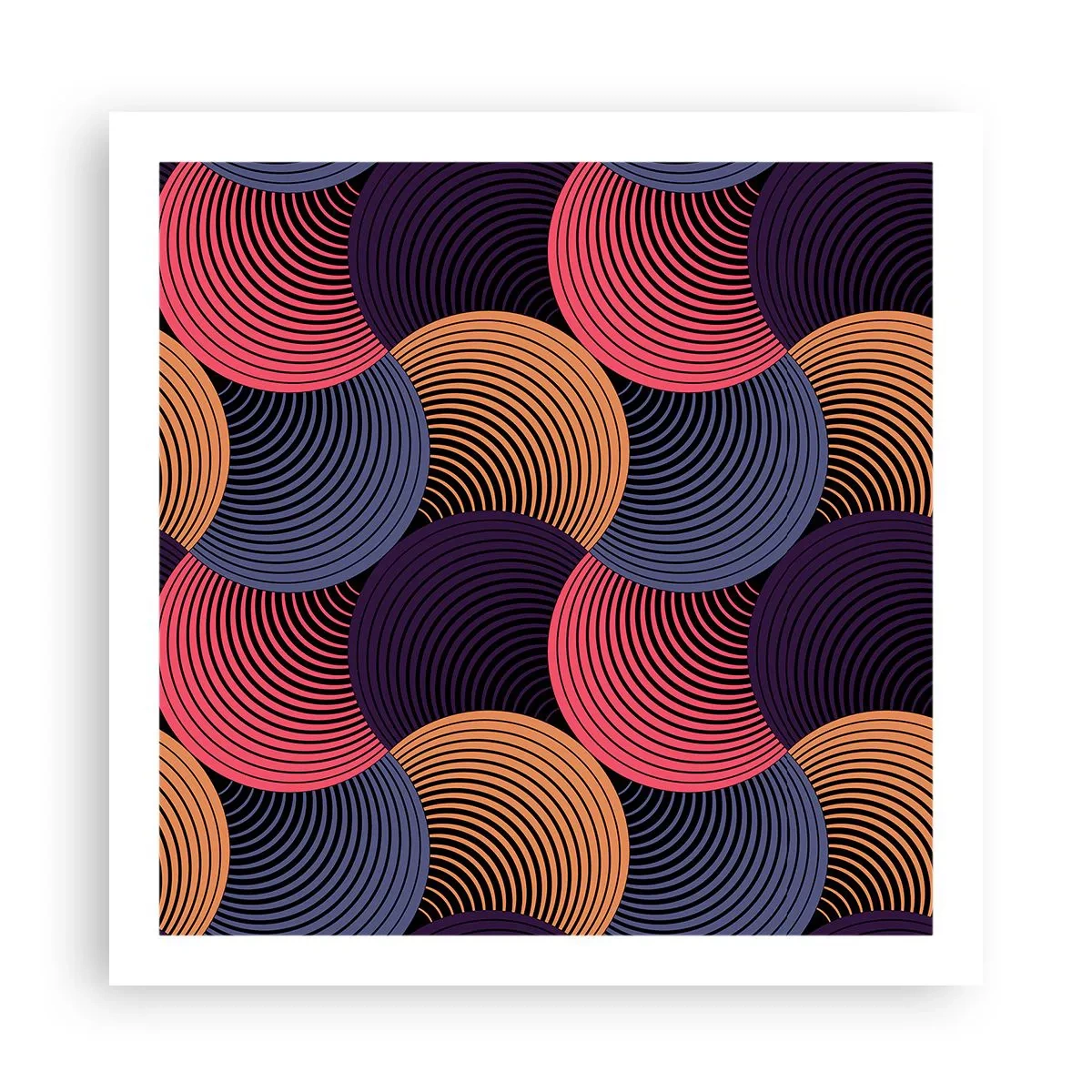 Poszter - Körkörös ritmusban - 60x60 cm