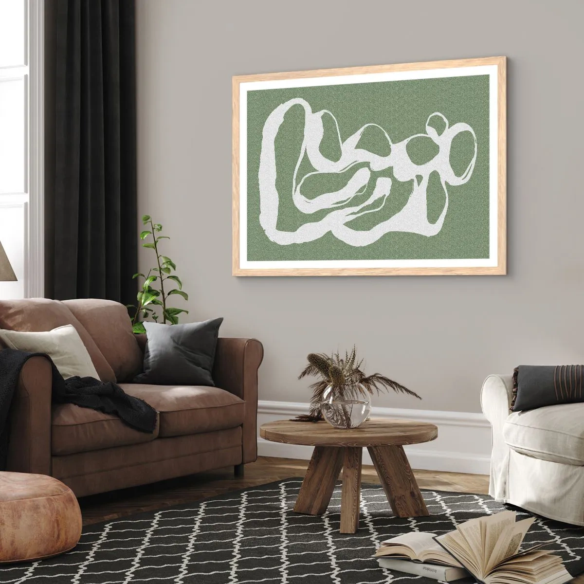 Poszter világos tölgy keretben - A tér hívása - 40x30 cm