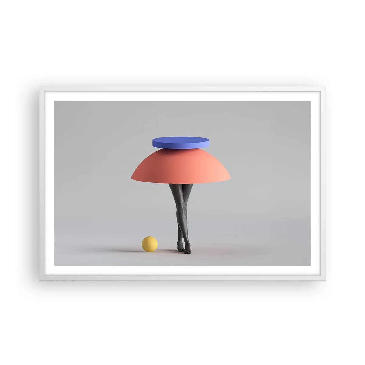 Poszter fekete keretben - Szürreális kompozíció - 91x61 cm