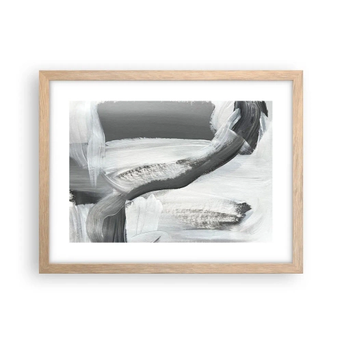 Poszter világos tölgy keretben - Határozott mozgással - 40x30 cm