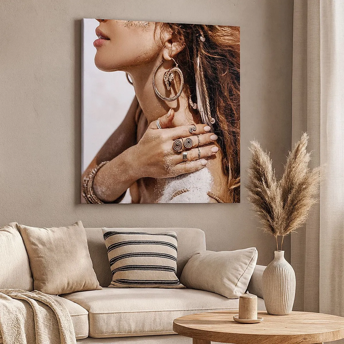 Vászonkép - Az érintetlen tengerpart királynője - 30x30 cm