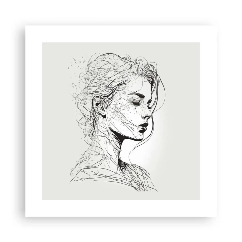 Poszter - Portré álmodozásban - 40x40 cm