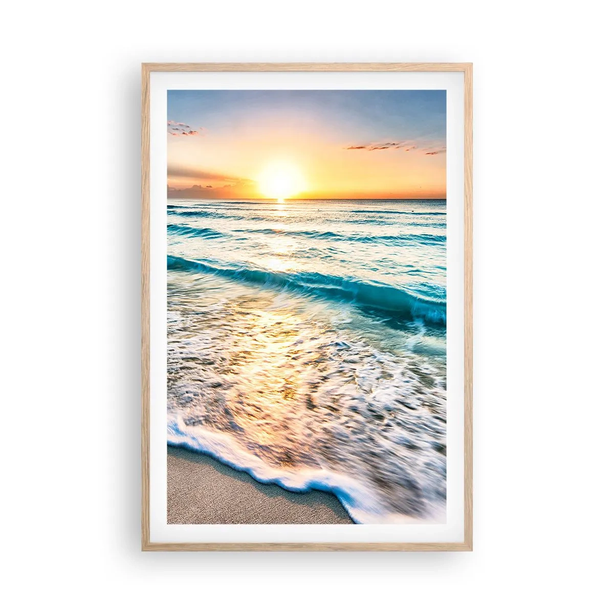 Poszter világos tölgy keretben - Érdemes megnézni - 61x91 cm