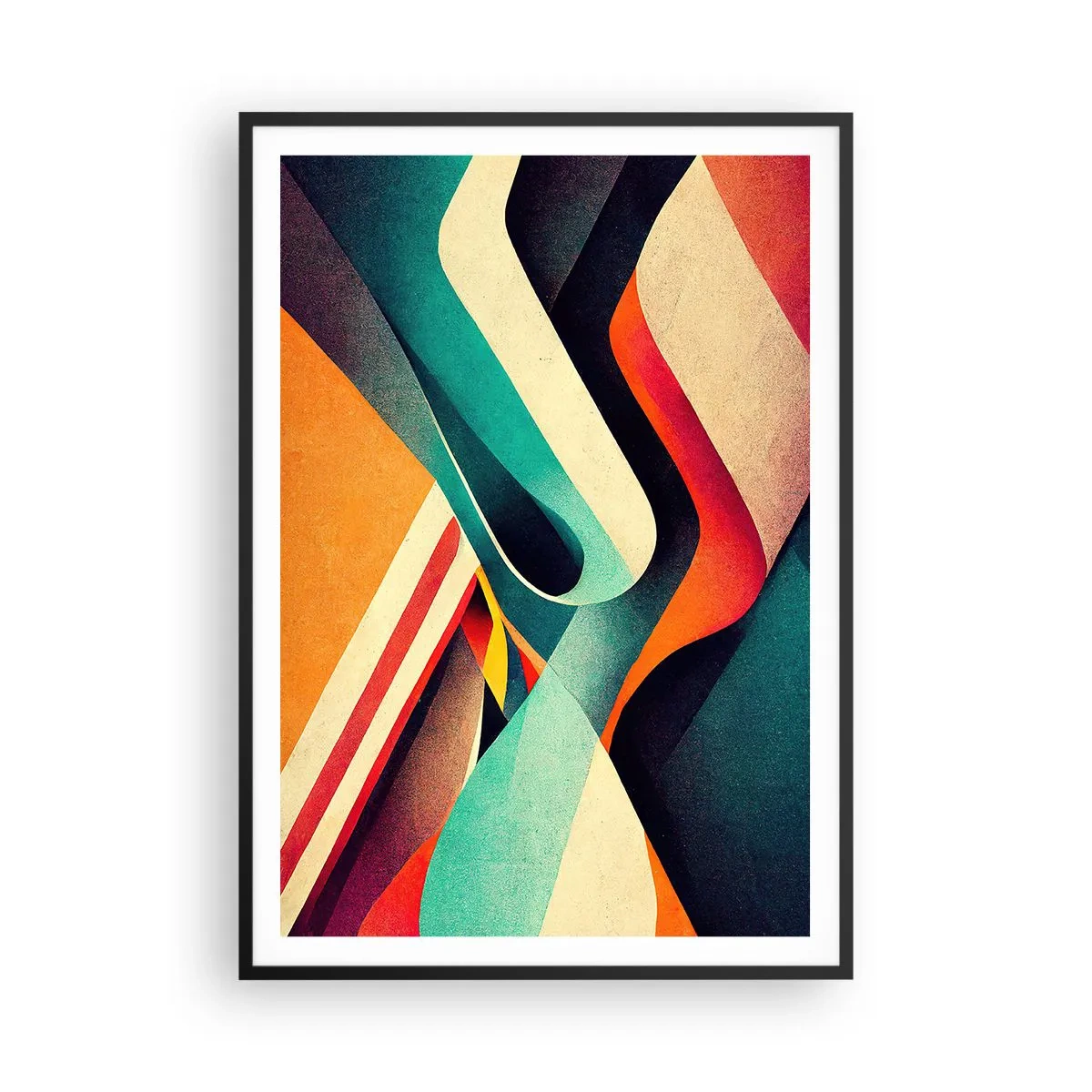 Poszter fehér keretben - Intenzív kompozíció - 70x100 cm