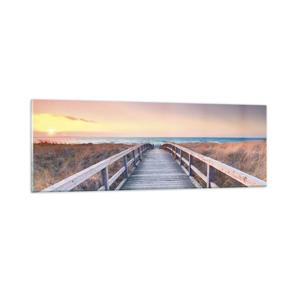 Üveg kép - Balti esti aurora - 90x30 cm