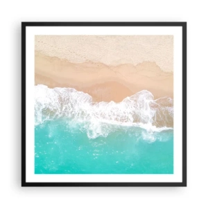 Poszter fehér keretben - Simogató érintés - 60x60 cm