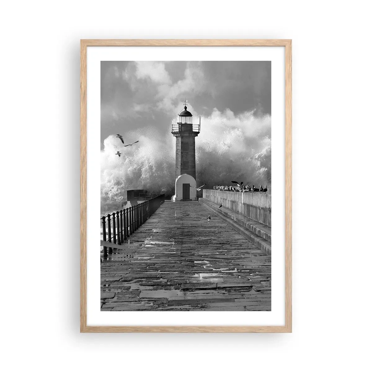 Poszter világos tölgy keretben - Rettenthetetlen - 50x70 cm