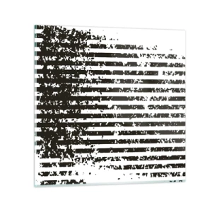 Üveg kép - Ritmus és zaj - 30x30 cm