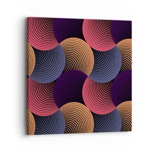 Vászonkép - Körkörös ritmusban - 30x30 cm