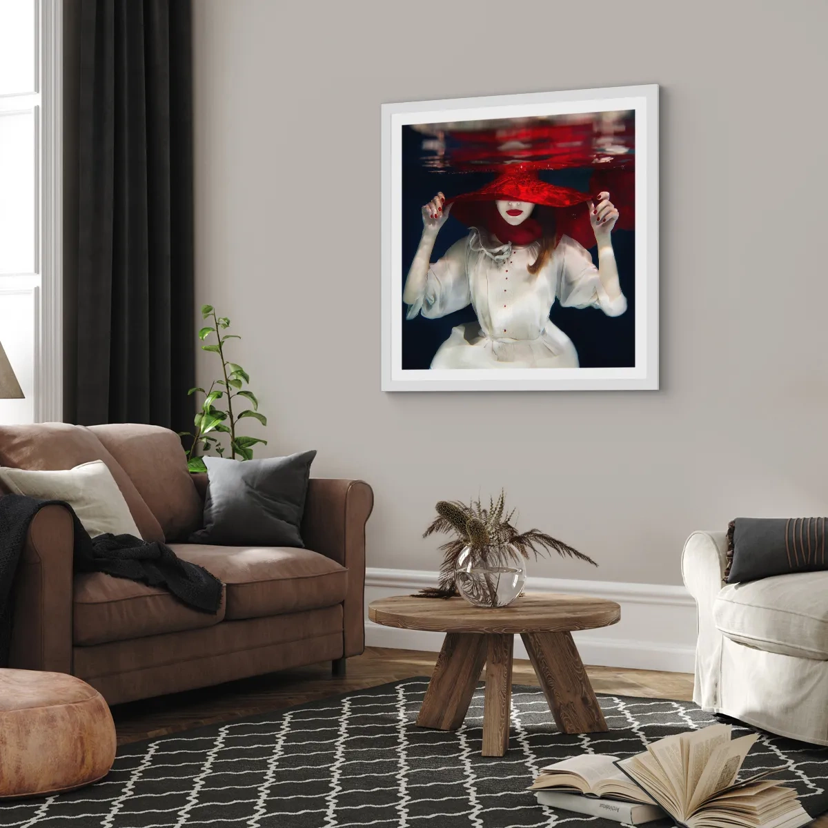 Poszter fekete keretben - Furi(fele)ség - 30x30 cm