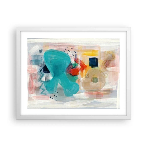 Poszter fekete keretben - Színes játék - 50x40 cm
