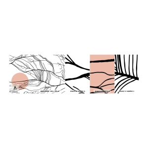 Fotótapéta Minta Öntapadós Deluxe Sticker - Gallyak hálójában - Absztrakció, Grafika, Tervezés - 100x30 cm