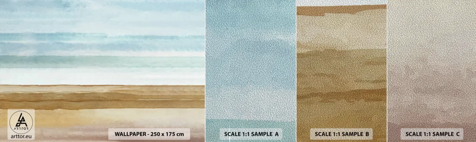 Fotótapéta Minta Premium Sand - Vigasz - Absztrakció, Tengerpart, Strand - 100x30 cm