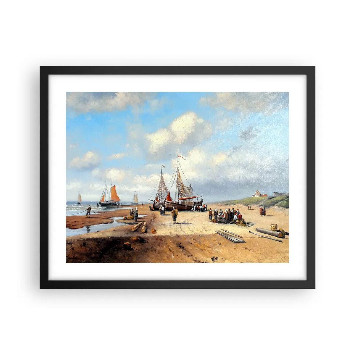 Poszter fehér keretben - Egy sikeres fogás után - 50x40 cm