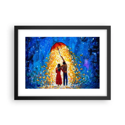 Poszter fehér keretben - Egy esős este varázsa? - 40x30 cm