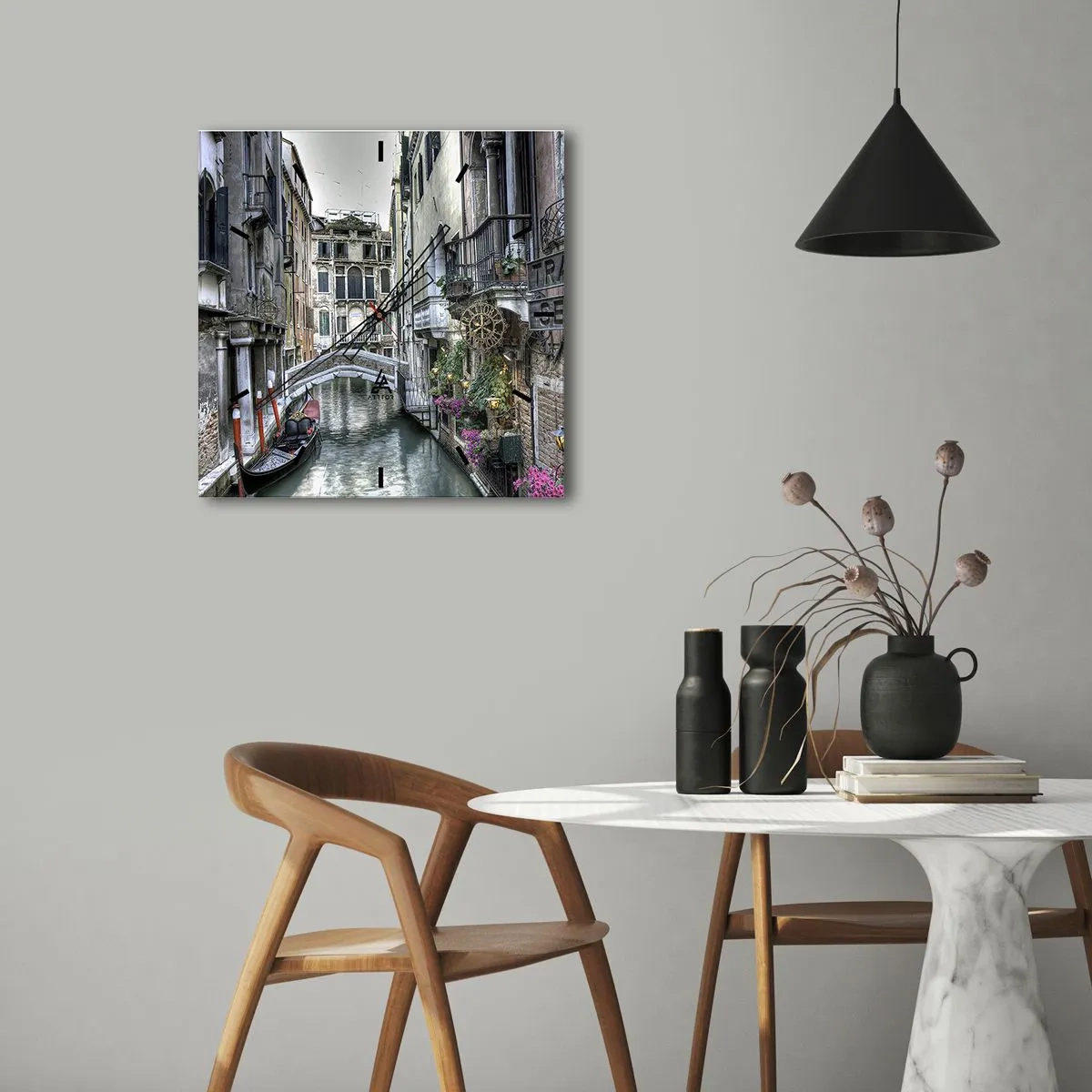 Falióra, Óra - Évszázadokon át néma elmélkedésben - 30x30 cm