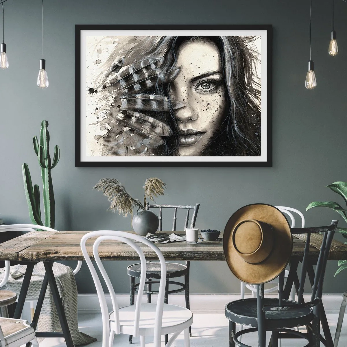 Poszter fehér keretben - Vad gyönyör - 70x50 cm
