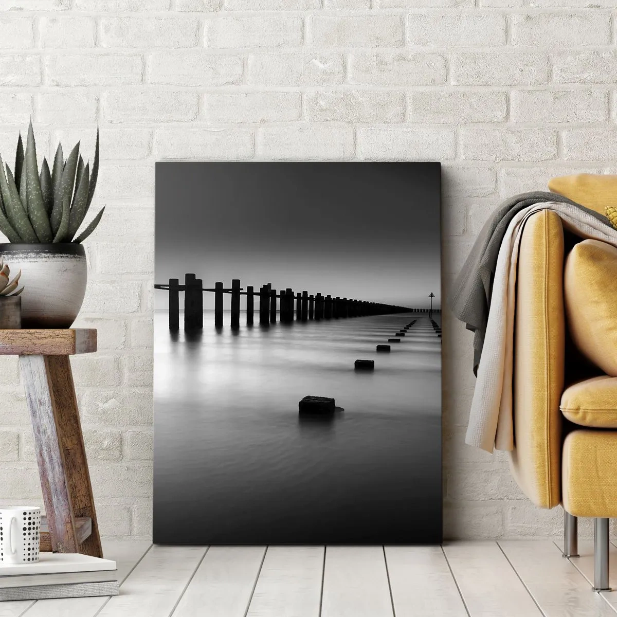 Vászonkép - Szürke távolság a ködben - 50x70 cm