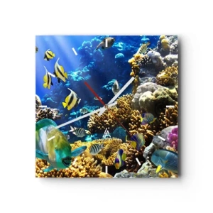 Falióra, Óra - Nagy forgalom a nyaraló ösvényen - 30x30 cm