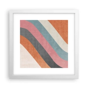 Poszter fekete keretben - Diagonális kompozíció - mozgás - 30x30 cm
