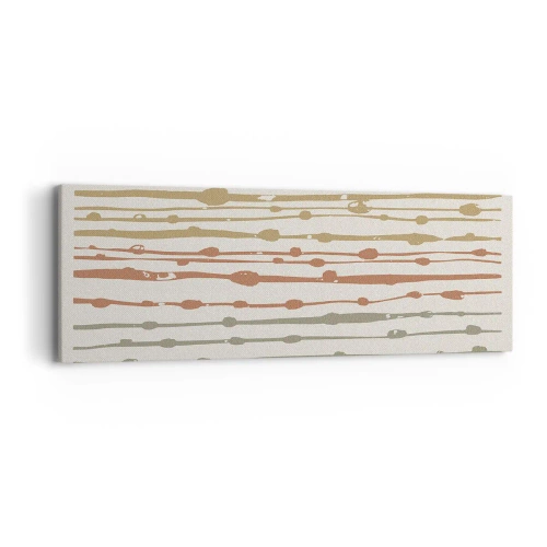 Vászonkép - Zenei színjegyzetelés - 90x30 cm