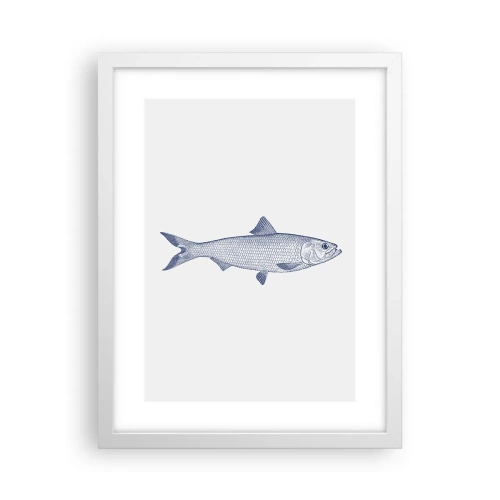 Poszter fekete keretben - Üdvözlet az északi tengerektől - 30x40 cm