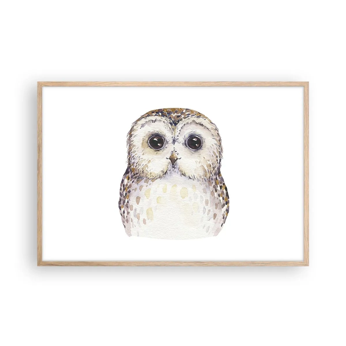 Poszter világos tölgy keretben - Nézz a szemembe - 91x61 cm