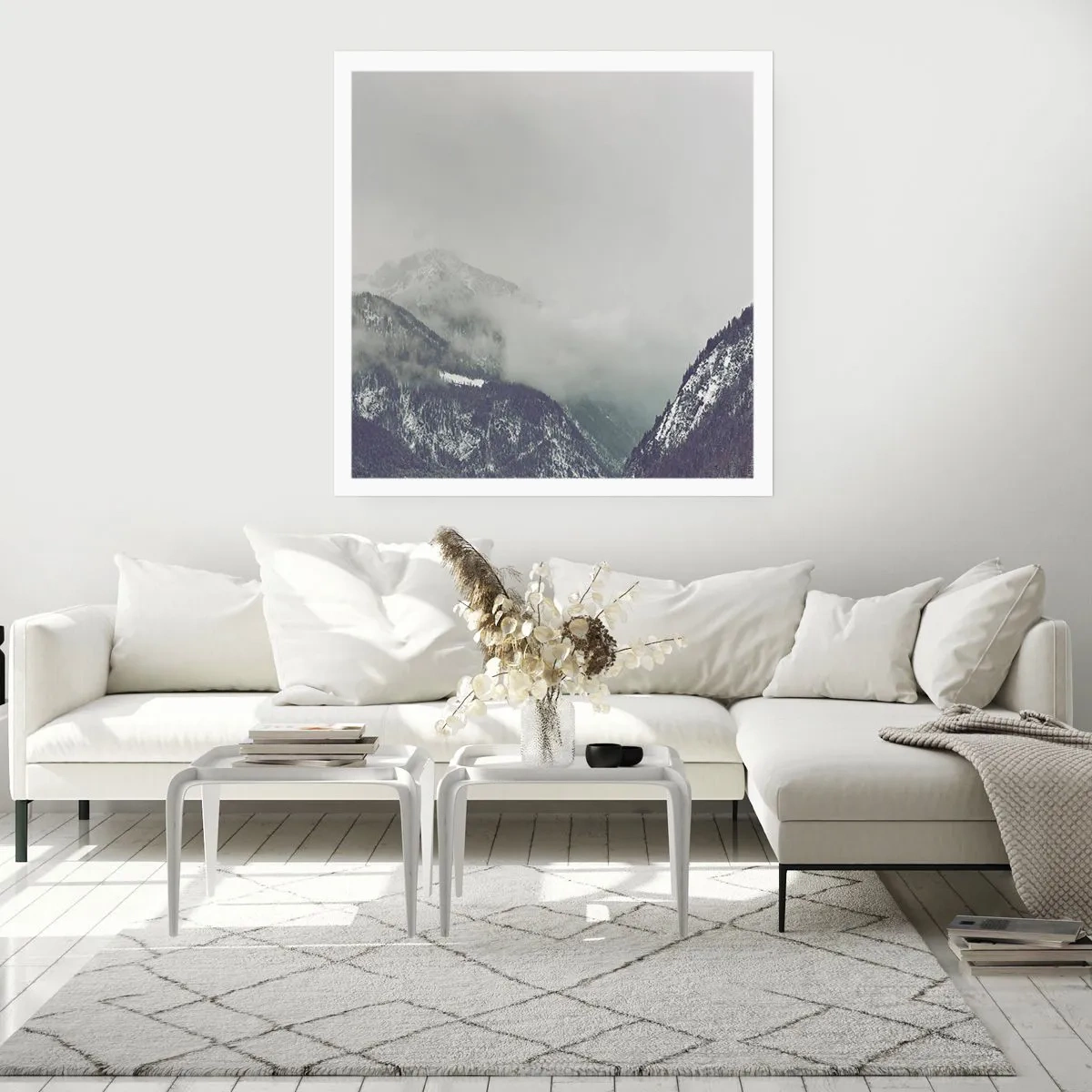 Poszter - Ködös völgy - 50x50 cm