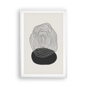 Poszter fekete keretben - Létezés és rángatózás - 61x91 cm